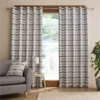 Catherine Lansfield Wilson Check Blackout Thermal Eyelet Curtains